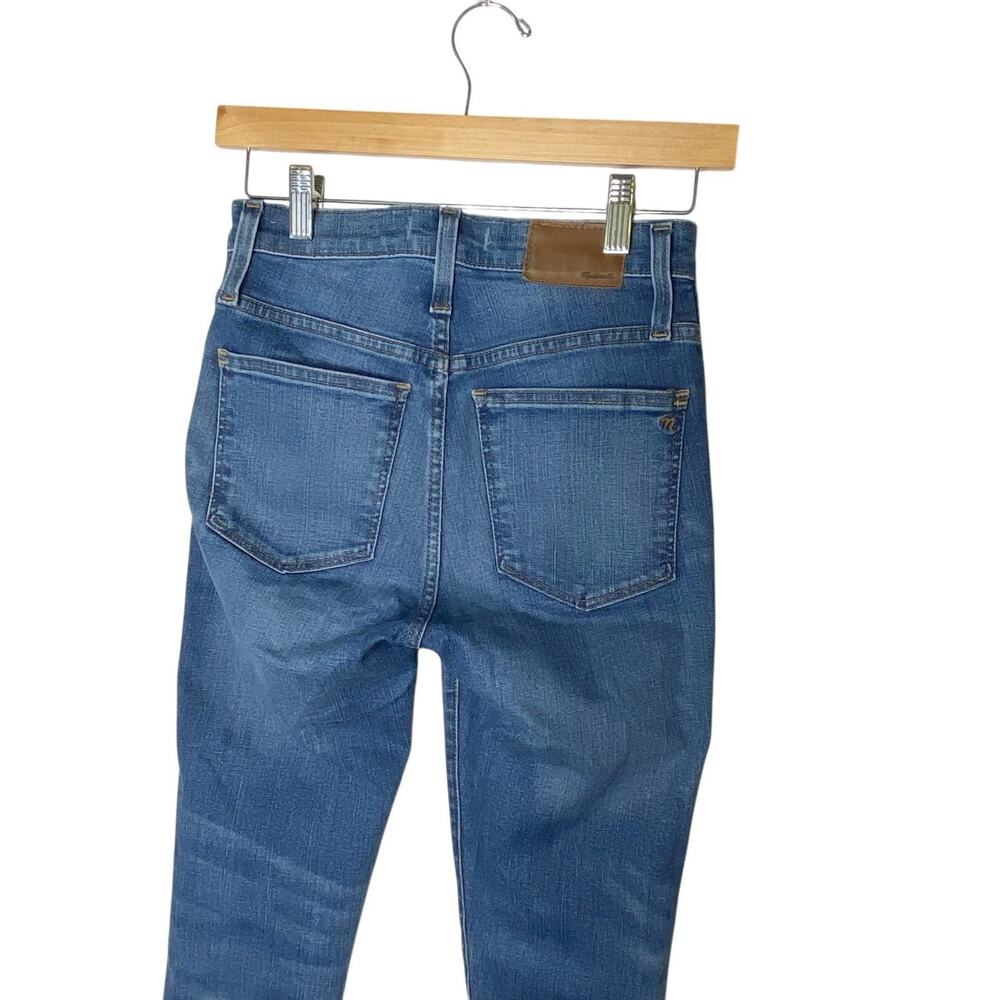 Madewell Jeans Size 26 Blue 10" High-Rise Skinny Crop Drop Step-Hem Edition - Picture 4 of 15